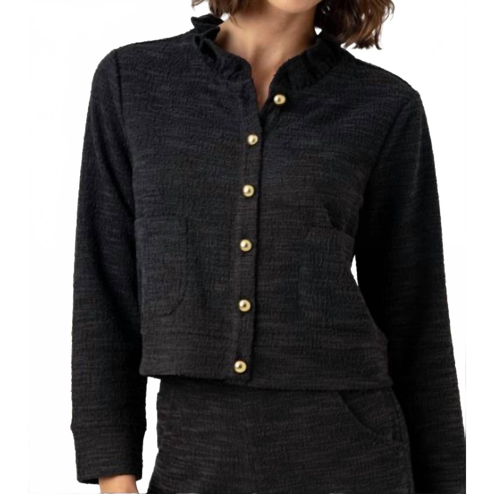 New Sundays Maggie Cardigan In Black